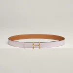 H Torsade belt buckle & Reversible leather strap 24 mm - Image 2